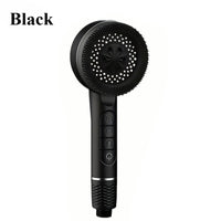 Pommeau de Douche à Boutons, Brosse Silicone Amovible, Accessoires à la Pièce