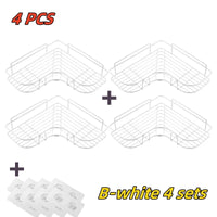Étagère de Salle de Bain Inox Sans Perçage Droite ou d'Angle