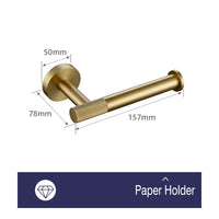 Porte-Serviette Mural Doré Brossé Kit Modulable