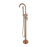 Robinet Baignoire sur Pied Deux Leviers, Inverseur et Douchette, 7 Finitions