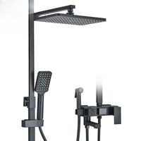 Colonne de Douche Pluie avec Douchette Bidet et Bec de Bain, 5 Finitions