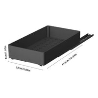 Rangement Coulissant de Placard Cuisine et Salle de Bain, Blanc ou Noir