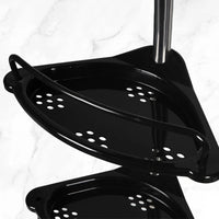Étagère de Douche Télescopique d'Angle 4 Niveaux, 105 à 300 cm