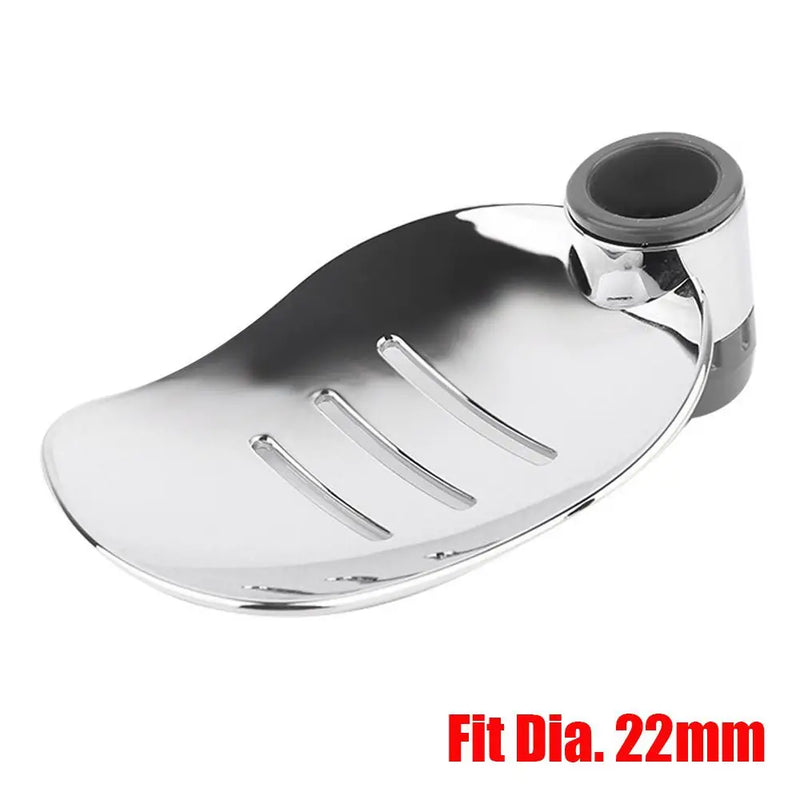 Porte-Savon de Douche Coulissant pour Barre 22, 24 ou 25 mm, Chromé