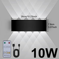 Applique Murale Rechargeable Haut et Bas avec Télécommande, 6 ou 10 W