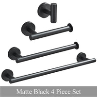 Accessoires Salle de Bain Ronds Inox à la Pièce, Chromé, Noir, Nickel, Doré