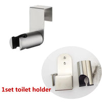 Douchette WC Inox à la Pièce avec Flexibles et Supports, 11 Articles