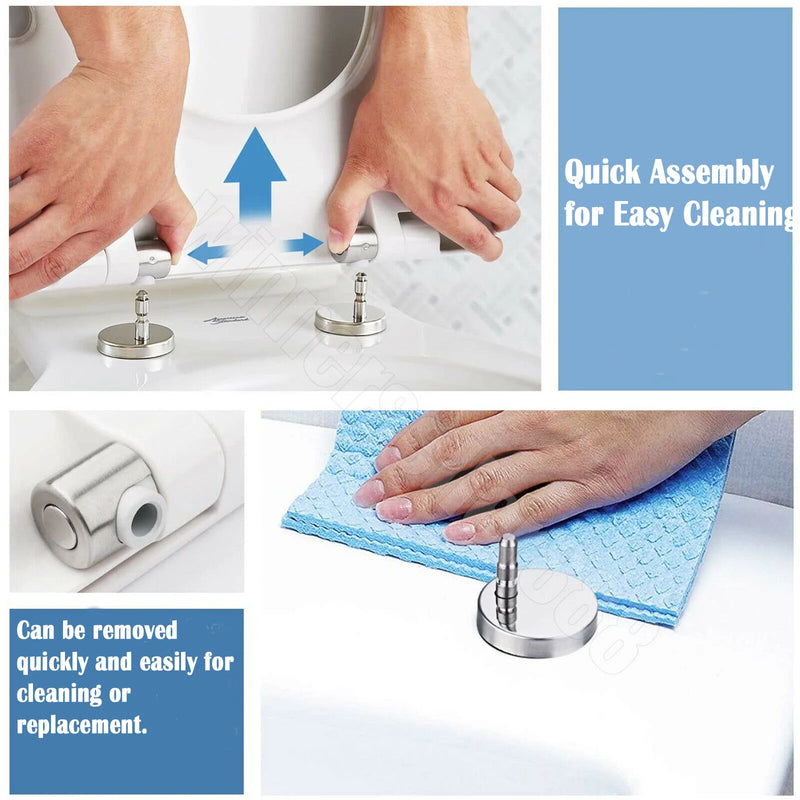 Abattant WC Frein de Chute Déclipsable Blanc