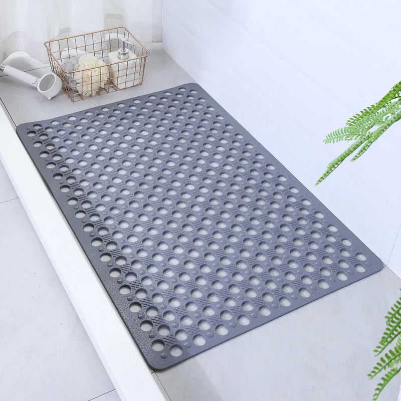 Tapis de Douche Antidérapant à Ventouses Drainant 43 x 75 cm