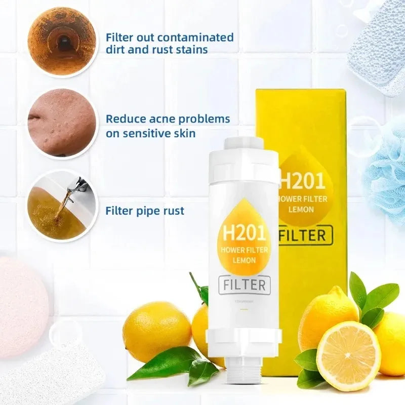 Filtre de Douche Parfumé Anti-Calcaire avec Adoucisseur d'Eau