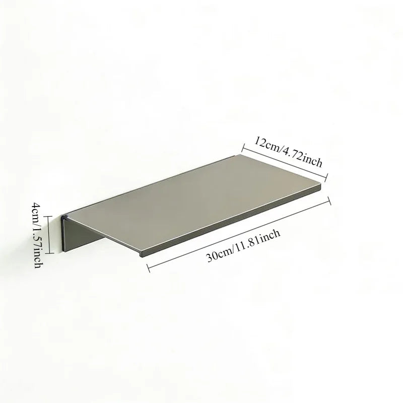 Étagère Murale Flottante en Métal Sans Perçage 40 cm