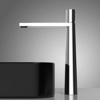 Mitigeur Lavabo Conique Laiton Bec Plat, Modèle Haut ou Court, 5 Finitions