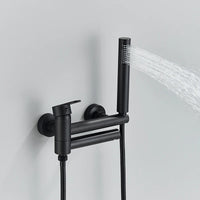 Mitigeur Bain Douche Mural avec Douchette, Bec Pivotant, 3 Finitions