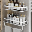Étagère de Salle de Bain Murale en Aluminium, 30 à 50 cm