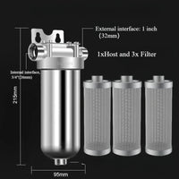 Préfiltre à Sédiments Inox 304 Toute la Maison, Tamis 40 Microns