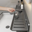 Étagère de Salle de Bain Inox Sans Perçage pour Lavabo