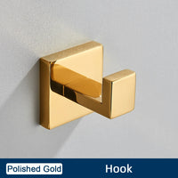 Ensemble Accessoires Salle de Bain Inox 4 Pièces