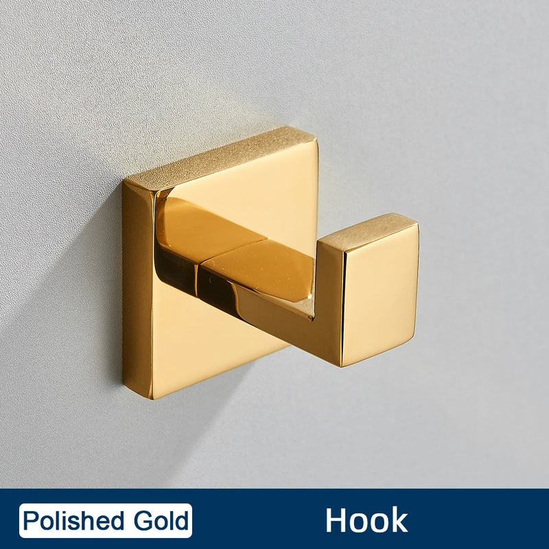 Ensemble Accessoires Salle de Bain Inox 4 Pièces