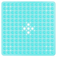 Tapis de Douche Antidérapant Carré à Ventouses 53 x 53 cm