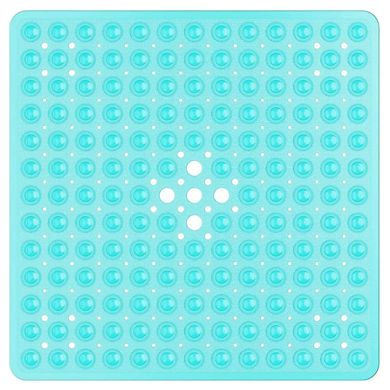 Tapis de Douche Antidérapant Carré à Ventouses 53 x 53 cm