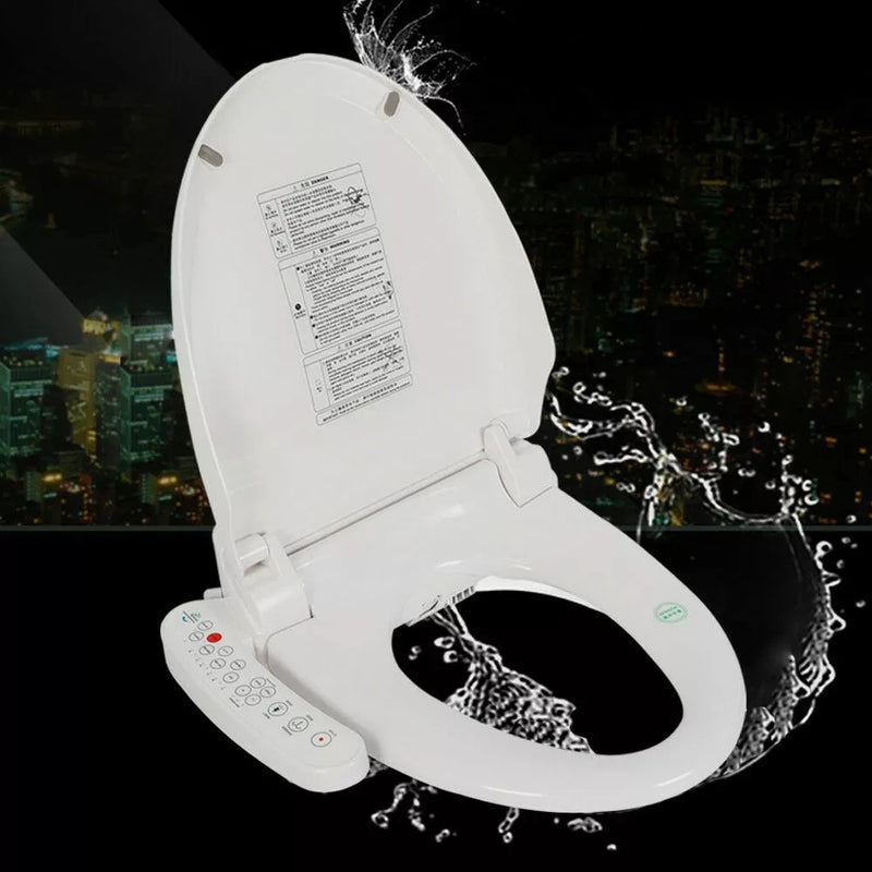 Abattant Japonais Électrique 1350 W Panneau Latéral, Eau Tiède et Air Chaud