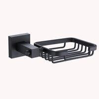 Accessoires Salle de Bain Aluminium Noir Mat à la Pièce, 19 Articles