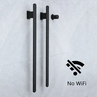 Sèche-Serviette Électrique Encastré Vertical 2 Barres Inox 84 cm, WiFi en Option