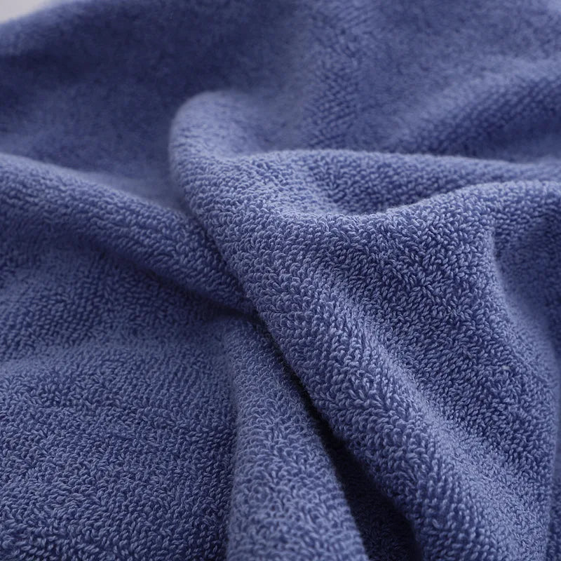 Grande Serviette de Bain Coton 80 x 160 cm, Gris, Blanc ou Bleu