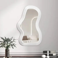 Miroir Mural Design Forme Organique Irrégulière 40 x 25 cm