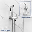 Douchette WC Murale Seule ou en Kit avec Robinet d'Angle, 4 Finitions