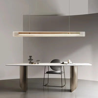 Suspension Cuisine Linéaire LED Verre Cannelé, 3 Finitions, 100 à 140 cm