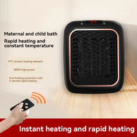Radiateur Salle de Bain Mini Mural PTC avec Écran Digital et Télécommande