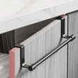 Porte-Serviette Noir pour Porte de Placard sans Perçage 24 ou 36 cm