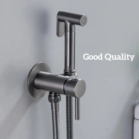 Douchette WC Mitigeur Eau Chaude et Froide Doré Brossé ou Gris Anthracite