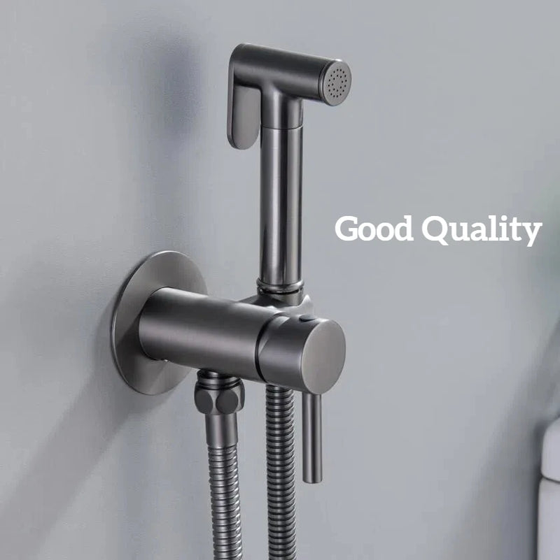 Douchette WC Mitigeur Eau Chaude et Froide Doré Brossé ou Gris Anthracite
