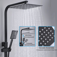 Douche Encastrable 3-4 Voies Noire ou Chromée