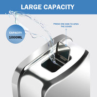 Distributeur de Savon Mural en Inox Grande Capacité