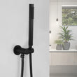 Pommeau de Douche Laiton Noir Mat, Douchettes et Supports à la Pièce