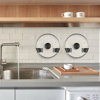 Range-Couvercle Casserole Adhésif pour Porte de Placard Gris, 1 à 4 Pièces