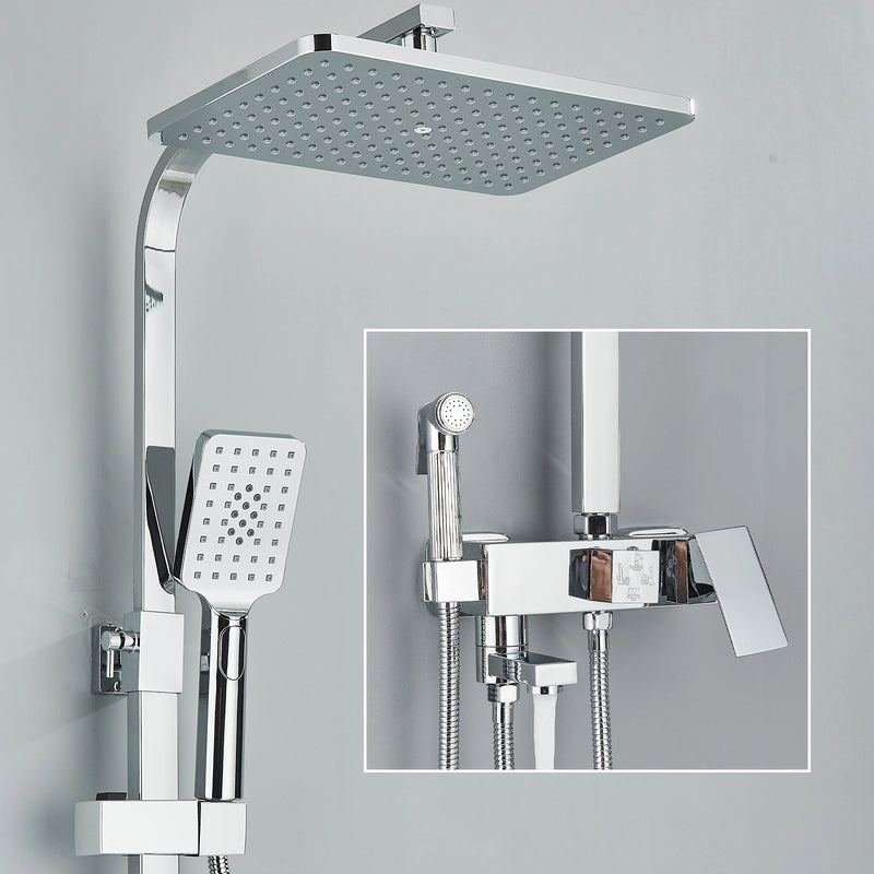 Colonne de Douche Laiton Bain-Douche, Pommeau Pluie 20 à 30 cm