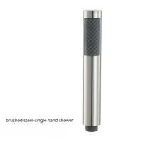 Pommeau de Douche Cylindrique Inox, 9 Finitions, Seul ou avec Flexible