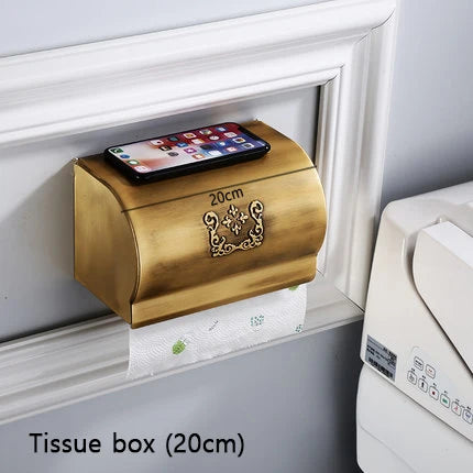 Ensemble d'Accessoires Salle de Bain Rétro Brossé