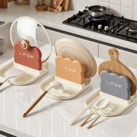 Range-Couvercle de Cuisine à Poser avec Plateau pour Cuillères, 3 Coloris