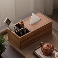 Boîte à Mouchoirs en Bois, 4 Modèles dont Fond Coulissant et Rangement