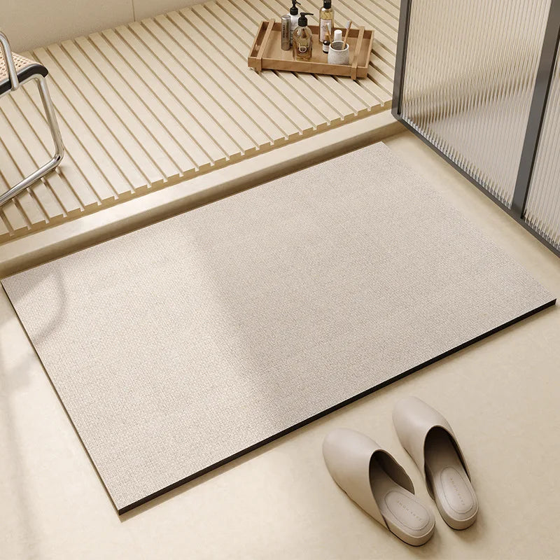 Tapis de Bain Absorbant à Séchage Rapide, Dos Antidérapant, 3 Tailles