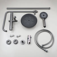 Colonne de Douche Thermostatique Ronde avec Bec de Baignoire, 6 Finitions