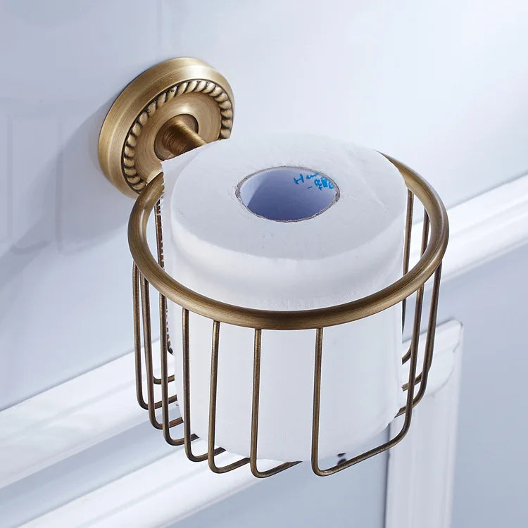 Ensemble d'Accessoires de Salle de Bain Bronze Antique