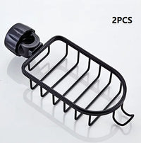Étagère de Douche Murale Aluminium Panier Rangement