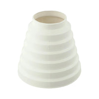Réducteur de Conduit de Hotte Étagé 80 à 150 mm, ABS Blanc