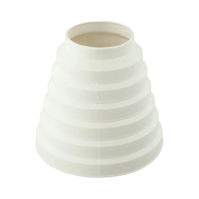 Réducteur de Conduit de Hotte Étagé 80 à 150 mm, ABS Blanc
